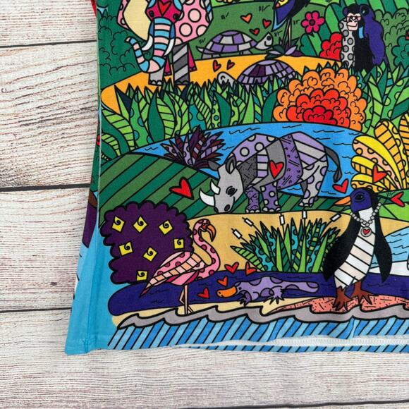 Sweet Gisele New York San Diego Zoo Britto AOP T-Shirt Youth Girls XL Blue - Picture 5 of 11